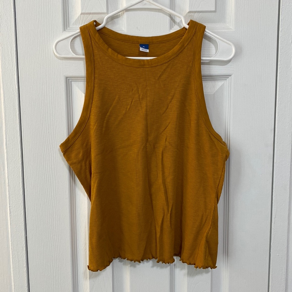 Old Navy Miner’s Gold Ribbed Tank Top - Like New!